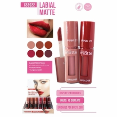 Pink21 glam matte labial liquido CS3922