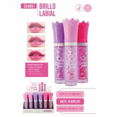 Pink21 queen pink brillo labial tapa corona CS4851