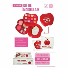 Pink21 beauty apple kit de maquillaje c/espejo CS4639