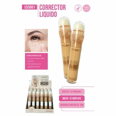 Pink21 cover corrector liquido matte c/esponja CS5001