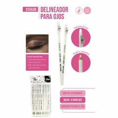 Pink21 white addict delineador blanco para ojos CS5530