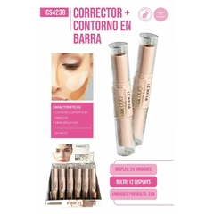 Pink21 mixduo corrector+contorno en barra CS4238 - comprar online