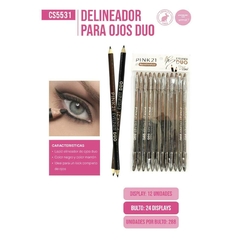 Pink21 delineador de ojo marron+negro CS5531 - comprar online