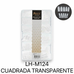 Mely tips cuadrada transparente 500pcs LH-M124