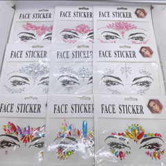 Strass Gemas Autoadhesivos Faciales 50 modelos (surtidos )