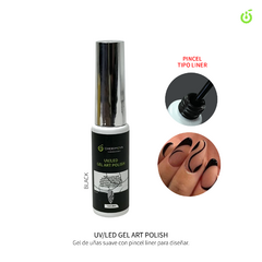 Cherimoya Gel Art Polish 8ml (Semi para nail art) Negro-CH104-02