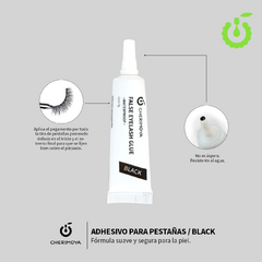 Cherimoya adhesivo para pestañas postizas Negro CHP009