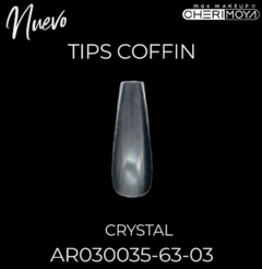 Tips Coffin por 100pcs Clear CHERIMOYA AR030035-63-03/BH001187/