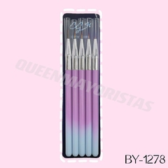 Set pincel liner X5pcs city girl BY-1278