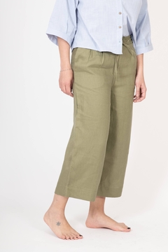 Pantalon Magnolia Lino Verde