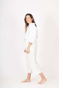 Imagen de Pantalon Magnolia Lino Blanco