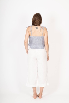 Pantalon Magnolia Lino Blanco - tienda online