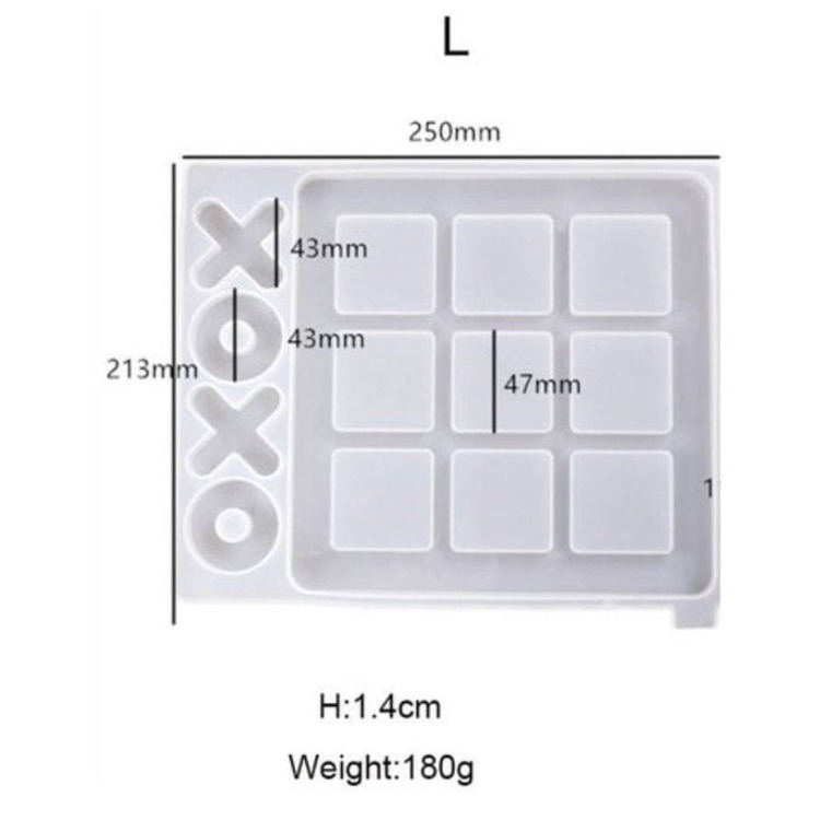 molde de silicone para resina epóxi jogo dama