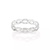 Anel Rommanel skinny ring infinitos folheado a platina - 310874