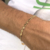 Pulseira Masculina Rommanel folheada a ouro - 550570 na internet