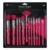 Kit com 12 Pincéis para Maquiagem EN001 Rosa Neon – Macrilan