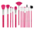 Kit com 12 Pincéis para Maquiagem EN001 Rosa Neon – Macrilan - comprar online