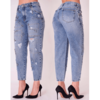 Calça Jeans Slouchy Bordada