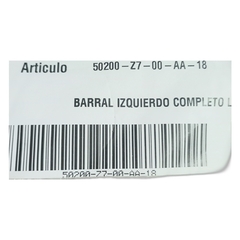 BARRAL IZQUIERDO COMPLETO LT Zanella