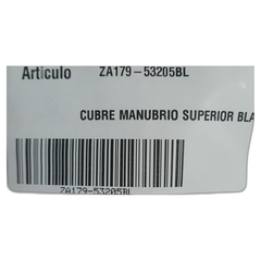 CUBRE MANUBRIO SUPERIOR BLANCO Zanella - Repuestos Originales