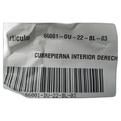 CUBREPIERNA INTERIOR DERECHO BLANCO Zanella - tienda online