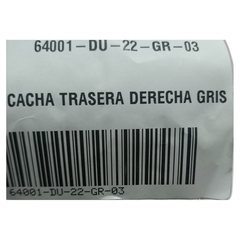 CACHA TRASERA DERECHA GRIS Zanella - tienda online