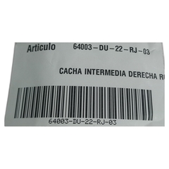 CACHA INTERMEDIA DERECHA ROJO Zanella en internet