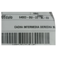 CACHA INTERMEDIA DERECHA BLANCO Zanella - tienda online