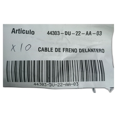 CABLE DE FRENO DELANTERO Zanella - tienda online