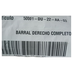 BARRAL DERECHO COMPLETO Zanella en internet