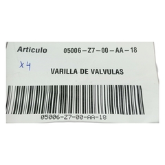 VARILLA DE VALVULAS Zanella - tienda online