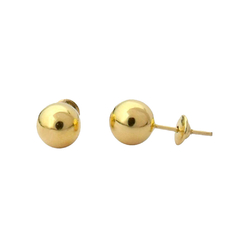 Brinco Bola 7mm Ouro18K