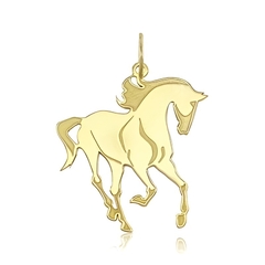 Pingente Cavalo Selvagem Corcel Ouro18K