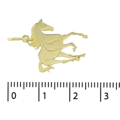 Pingente Cavalo Selvagem Corcel Ouro18K - loja online