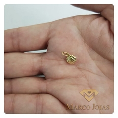 Pingente Sol Dupla Face Pequeno Ouro18K - Marco Joias