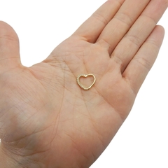 Piercing Daith Coração Articulado com Pedra Ouro18K - loja online