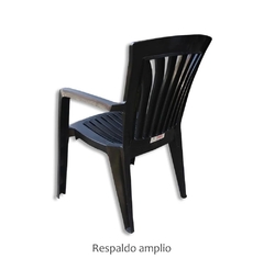 Silla sillón exterior kansas blanco apilable reforzado - comprar online