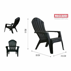 Set 4 Sillones Miami negros Mascardi + Mesa auxiliar de 77*50 de regalo! en internet