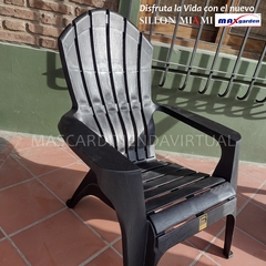 Set 4 Sillones Miami negros Mascardi + Mesa auxiliar de 77*50 de regalo! - comprar online