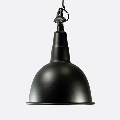 Lámpara Colgante Para Interior / Exterior Industrial Campana Maxi - Negro