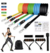 Kit Barra Pilates fitness, Bandas de resistência com rolo Ab para treino Abs Equipamento de treinamento de força do núcleo Home Gym