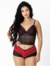 Baby Doll Sexy Cropped Conjunto Com Renda Lingerie Sem Bojo - comprar online