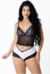 Baby Doll Sexy Cropped Conjunto Com Renda Lingerie Sem Bojo - Lyderstore 