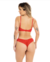 Kit 3 Conjunto Renda Meia Taça Aro Feminino Tanga Sensual Luxo Calcinha Lingerie - loja online