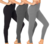 Kit Com 3 Calças Legging Fitness Femininas Novastreet