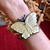 bracelete borboleta madreperola