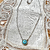 Colar olho Grego de murano em prata 925 e diamante em destaque