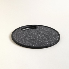 Tabla para picar redonda linea black granite - comprar online