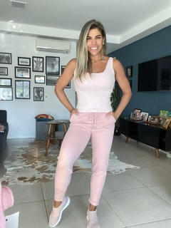 Calça Feminina em Tricot ROSA ARGILA na internet