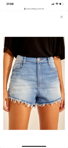 Short Jeans Rebite - Oh, boy! | 2037004